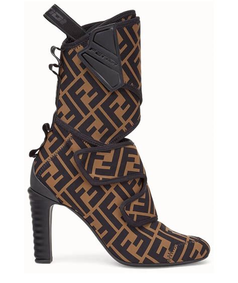 fendi logo ankle boots|fendi women's ankle boots.